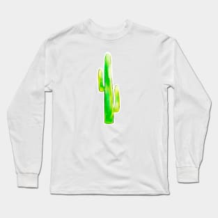 Watercolor Cactus Long Sleeve T-Shirt